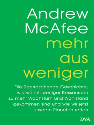 cover image of Mehr aus weniger